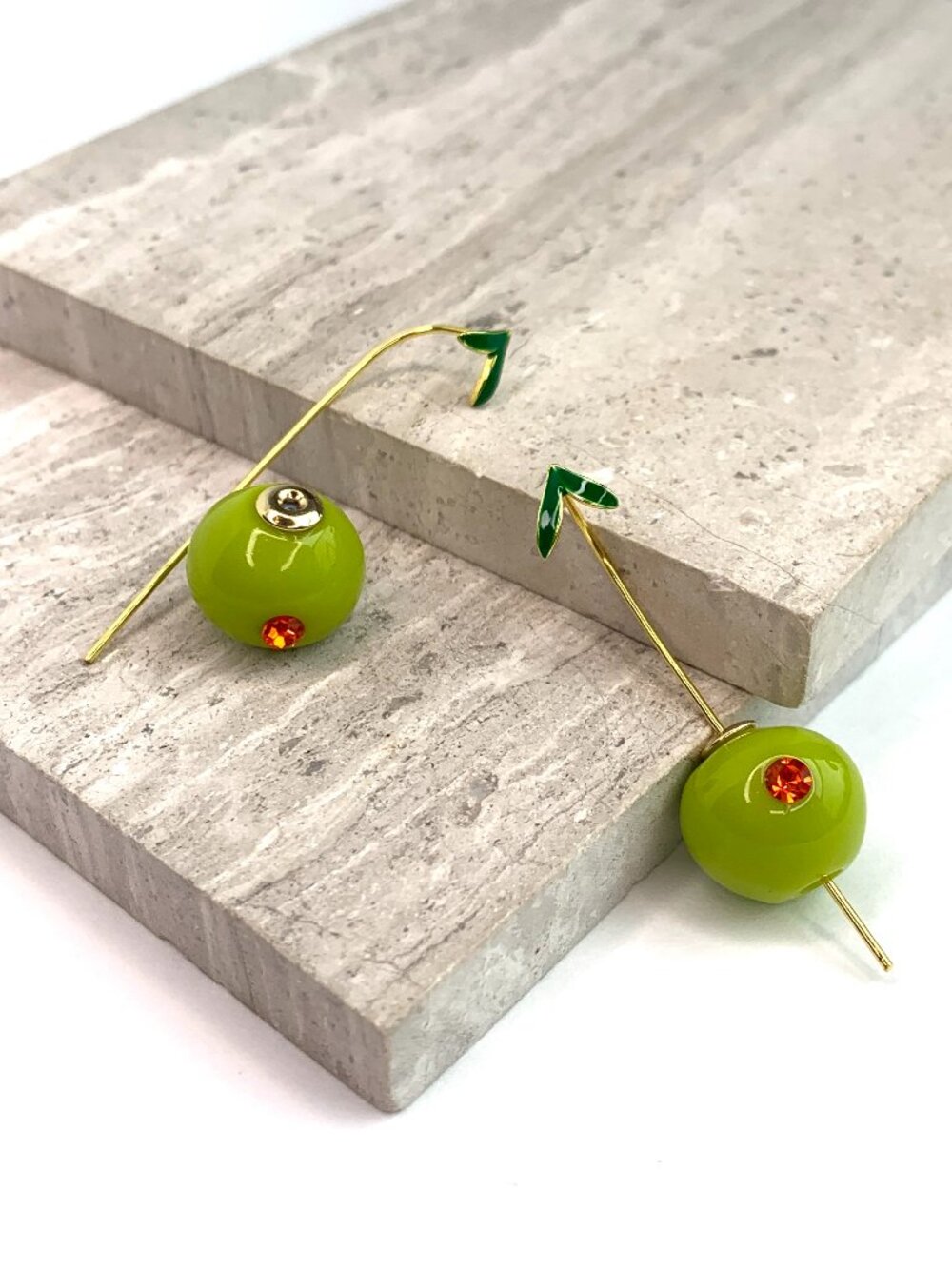 NEW ~ Anthropologie Olive Drop Earrings - Picture 12 of 14